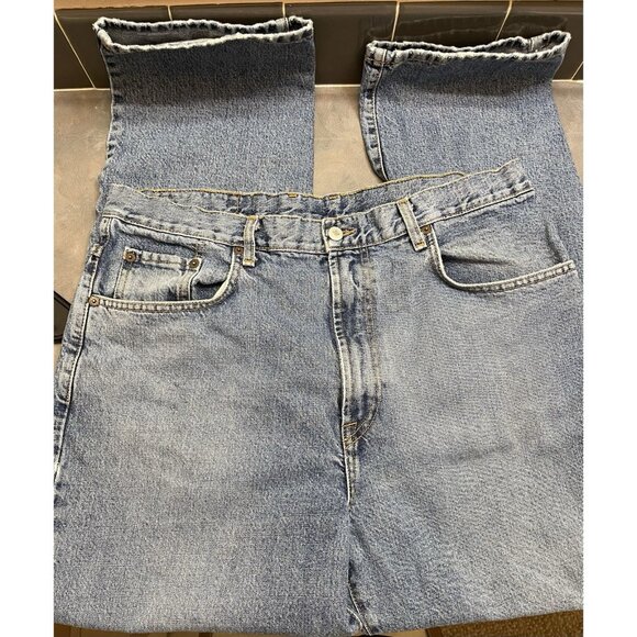 Lucky Brand Dungarees Jeans Mens 38 Blue Made in USA 100% Cotton Classic Fit - Picture 2 of 14